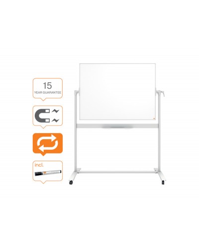 Pizarra blanca nobo classic nano clean movil 1200x900 mm