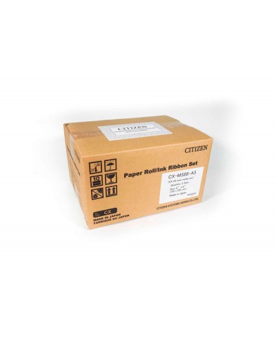 Papel sublimacion citizen para impresora cx 02 caja de 2 rollos 200 copias 15x20 cm 400 copias 10x15 cm