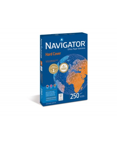 Papel fotocopiadora navigator hard cover din a4 250 gr papel multiuso ink jet y laser paquete de 125 hojas