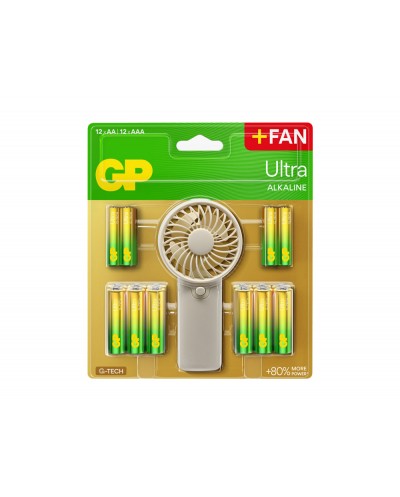 Pila gp ultra alcalina blister de 12 unidades aa 12 unidades aaa ventilador de mano