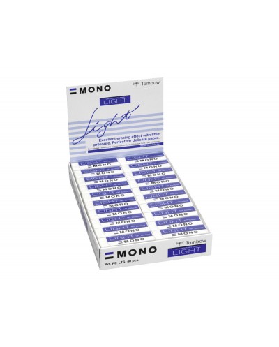 Goma tombow mono light polimera caucho pvc especial para borrado delicado