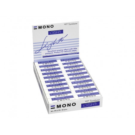 Goma tombow mono light polimera caucho pvc especial para borrado delicado