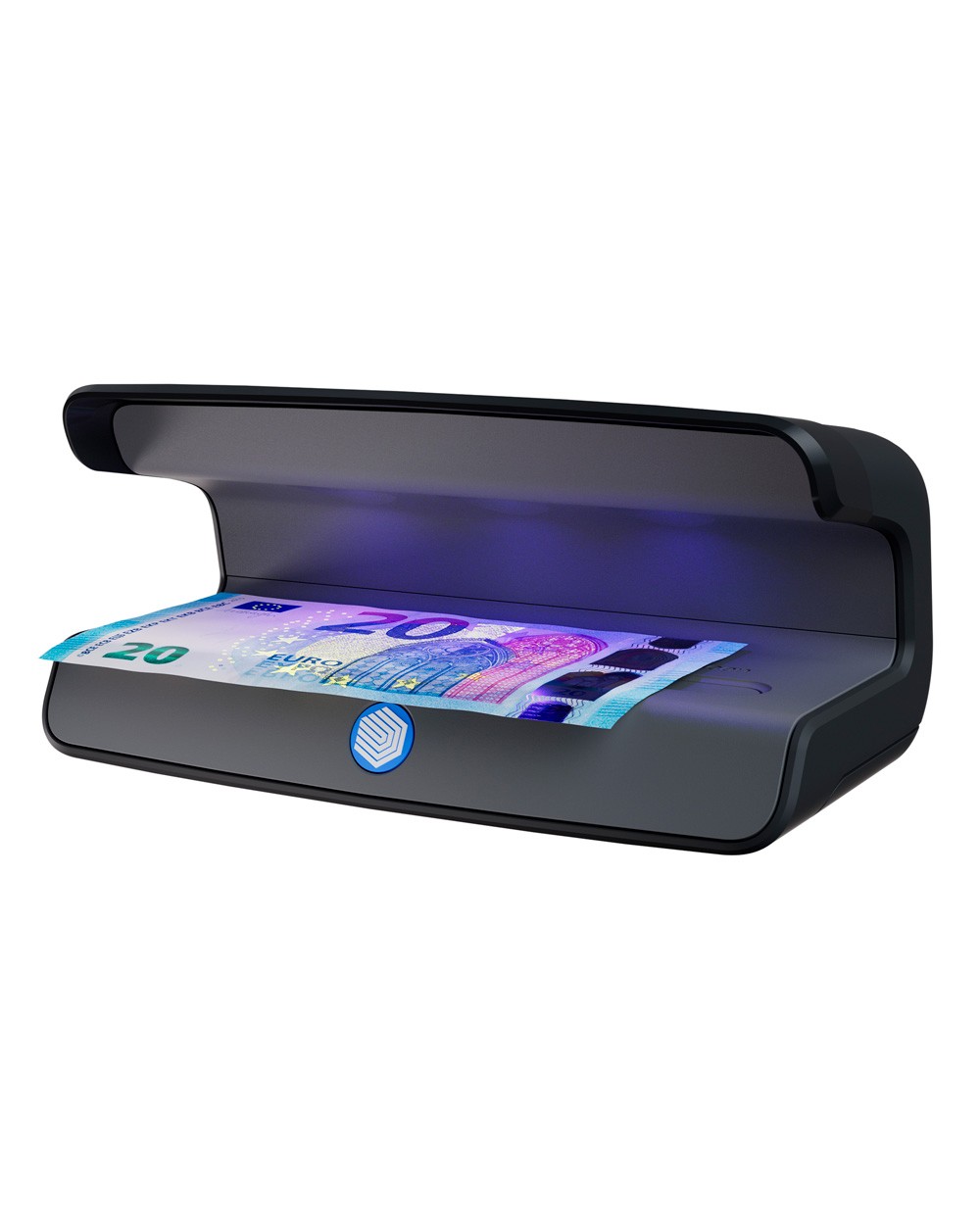 Detector de billetes falsos safescan 55 con tres luces led ultravioleta modo encendido espera