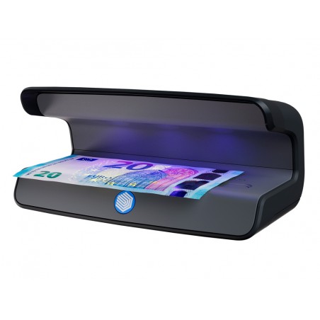 Detector de billetes falsos safescan 55 con tres luces led ultravioleta modo encendido espera