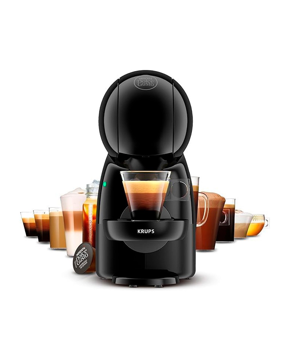 Cafetera de capsulas krups nescafe dolce gusto piccolo xs 15 bares 1500w 08l negro