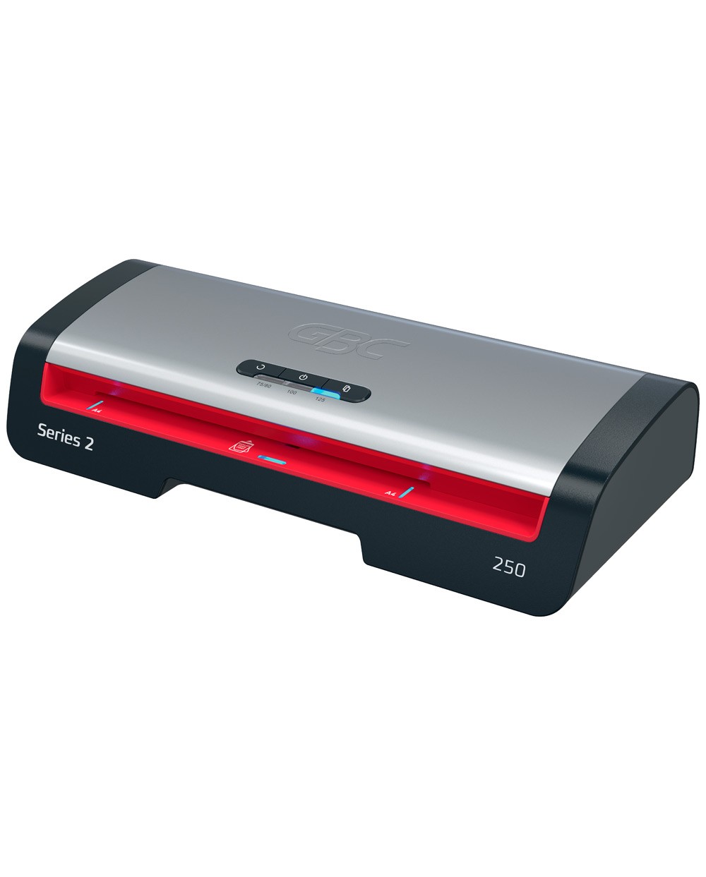 Plastificadora gbc 250 office din a4 apagado automatico 2 rodillos hasta 125 micras