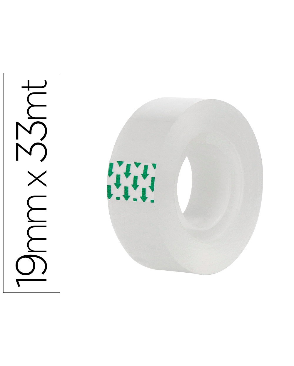 Cinta adhesiva greening transparente 33 mt x 19 mm