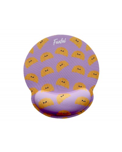 Alfombrilla de raton funful de gel ergonomica croissant 250x230 mm Alfombrilla de raton funful de gel ergonomica croissant 250x230 mm