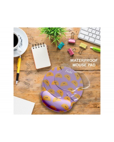 Alfombrilla de raton funful de gel ergonomica croissant 250x230 mm Alfombrilla de raton funful de gel ergonomica croissant 250x230 mm