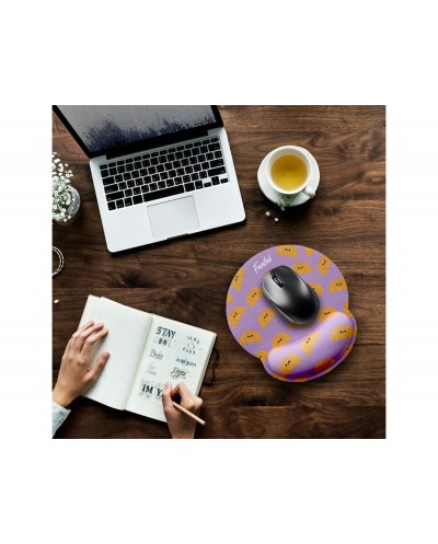 Alfombrilla de raton funful de gel ergonomica croissant 250x230 mm Alfombrilla de raton funful de gel ergonomica croissant 250x230 mm