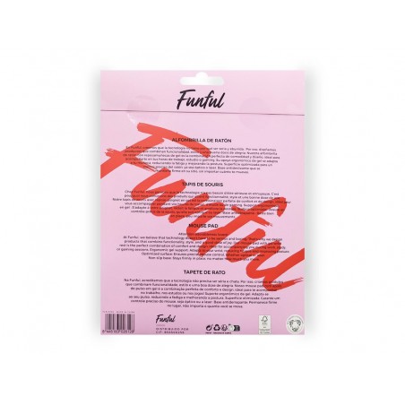 Alfombrilla de raton funful de gel ergonomica croissant 250x230 mm