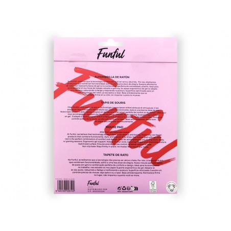 Alfombrilla de raton funful de gel ergonomica huevon 250x230 mm