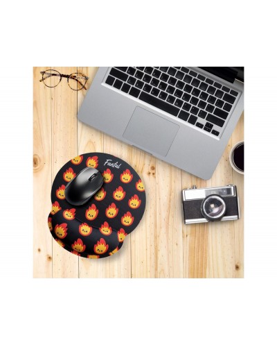 Alfombrilla de raton funful de gel ergonomica fuegote 250x230 mm Alfombrilla de raton funful de gel ergonomica fuegote 250x230 mm
