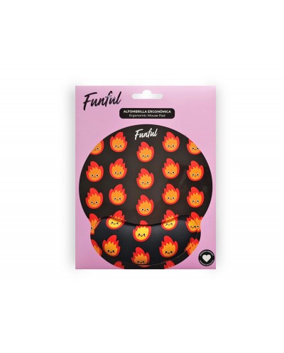 Alfombrilla de raton funful de gel ergonomica fuegote 250x230 mm Alfombrilla de raton funful de gel ergonomica fuegote 250x230 mm