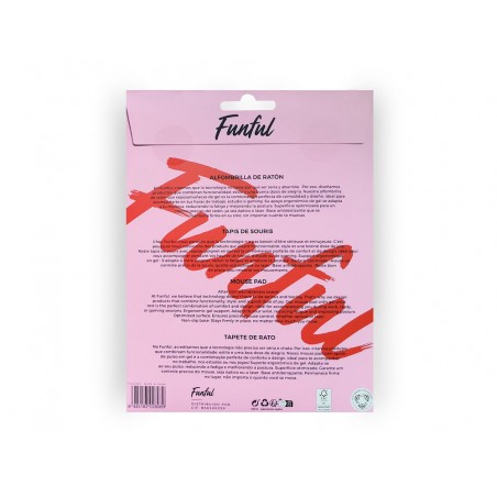 Alfombrilla de raton funful de gel ergonomica chili 250x230 mm