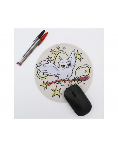 Alfombrilla de raton harry potter redonda hedwig 200 mm