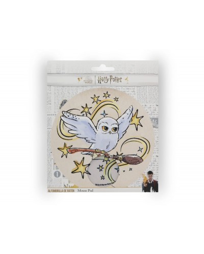 Alfombrilla de raton harry potter redonda hedwig 200 mm