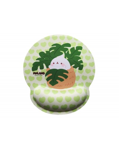 Alfombrilla de raton molang de gel ergonomica green addict 250x230 mm