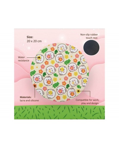 Alfombrilla de raton molang redonda plant lover 200 mm