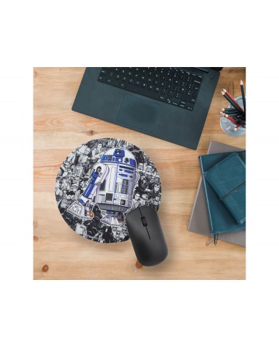Alfombrilla de raton star wars redonda r2d2 200 mm