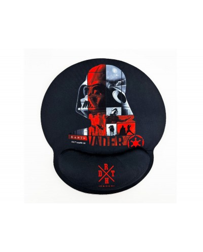 Alfombrilla de raton star wars de gel ergonomica darth vader 230x250 mm