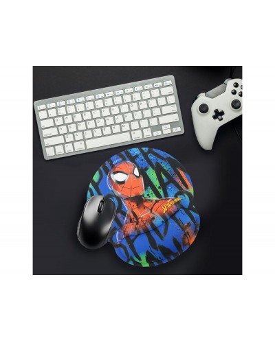Alfombrilla de raton marvel de gel ergonomica spiderman 250x230 mm