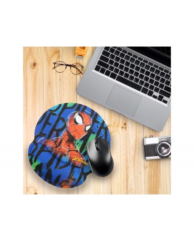Alfombrilla de raton marvel de gel ergonomica spiderman 250x230 mm