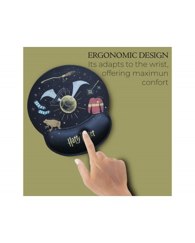 Alfombrilla de raton harry potter de gel ergonomica 250x230 mm