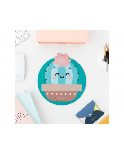 Alfombrilla de raton mr wonderful redonda cactus 200 mm