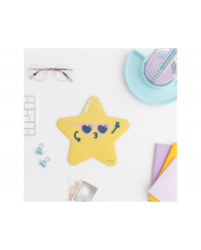Alfombrilla de raton mr wonderful forma estrella 210x210 mm
