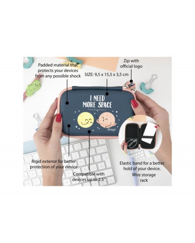 Funda para disco duro 25 mr wonderful space