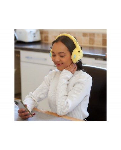 Auriculares squishmallows bluetooth de peluche sunny