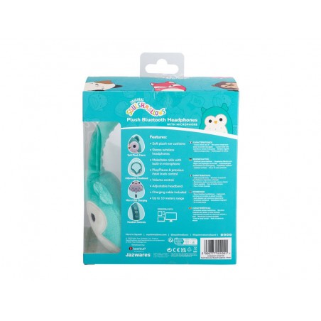 Auriculares squishmallows bluetooth de peluche winston