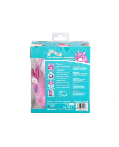 Auriculares squishmallows bluetooth de peluche lola