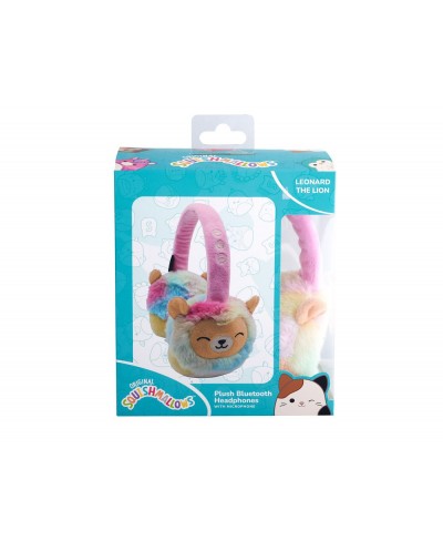 Auriculares squishmallows bluetooth de peluche leonard