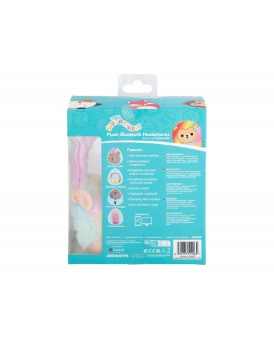 Auriculares squishmallows bluetooth de peluche leonard