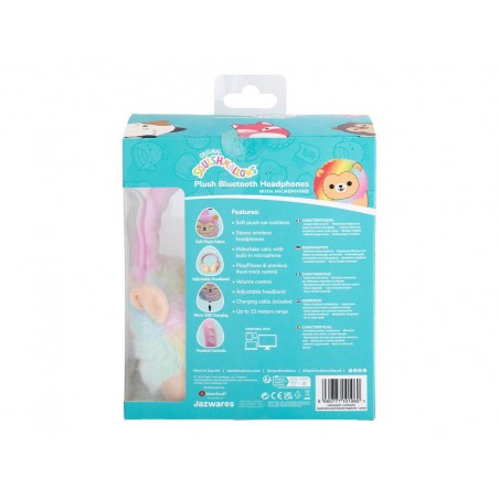 Auriculares squishmallows bluetooth de peluche leonard