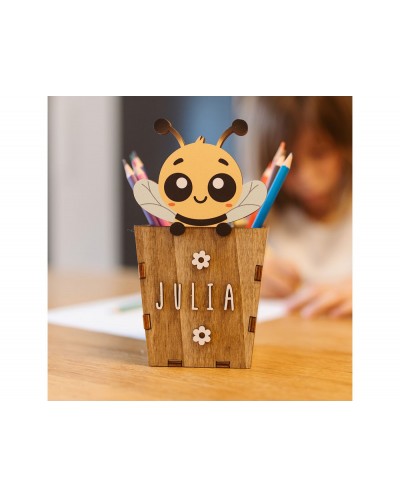Cubilete portalapices vintiun personalizable bee