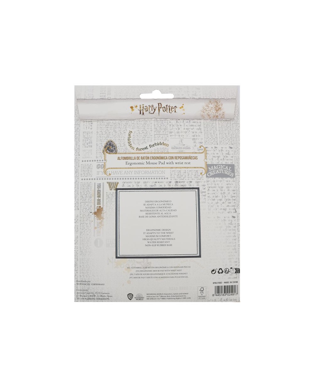 Alfombrilla para raton wondee gel ergonomica harry potter dobby