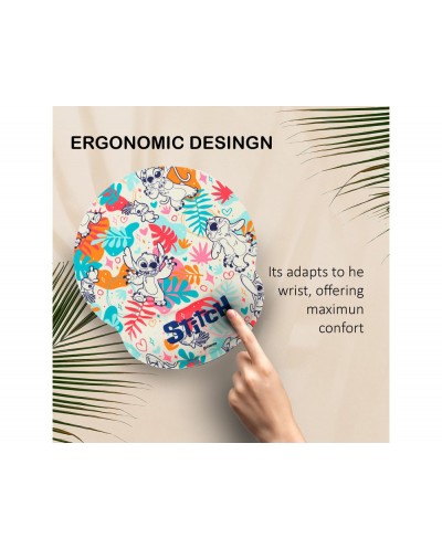 Alfombrilla para raton wondee gel ergonomica lilostitch