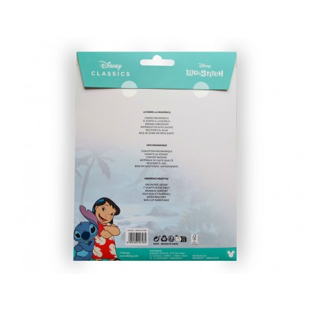 Alfombrilla para raton wondee gel ergonomica lilostitch