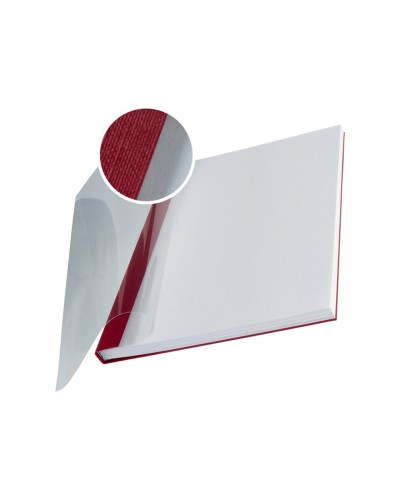 Tapa de encuadernacion leitz impressbind flexible din a4 lomo 105 mm burdeos capacidad 105 hojas caja de