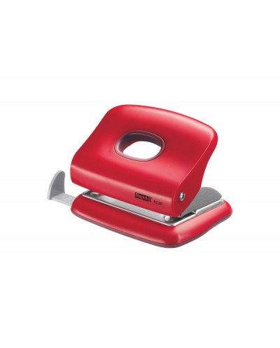 Taladrador rapid fc20 plastico color rojo capacidad 20 hojas