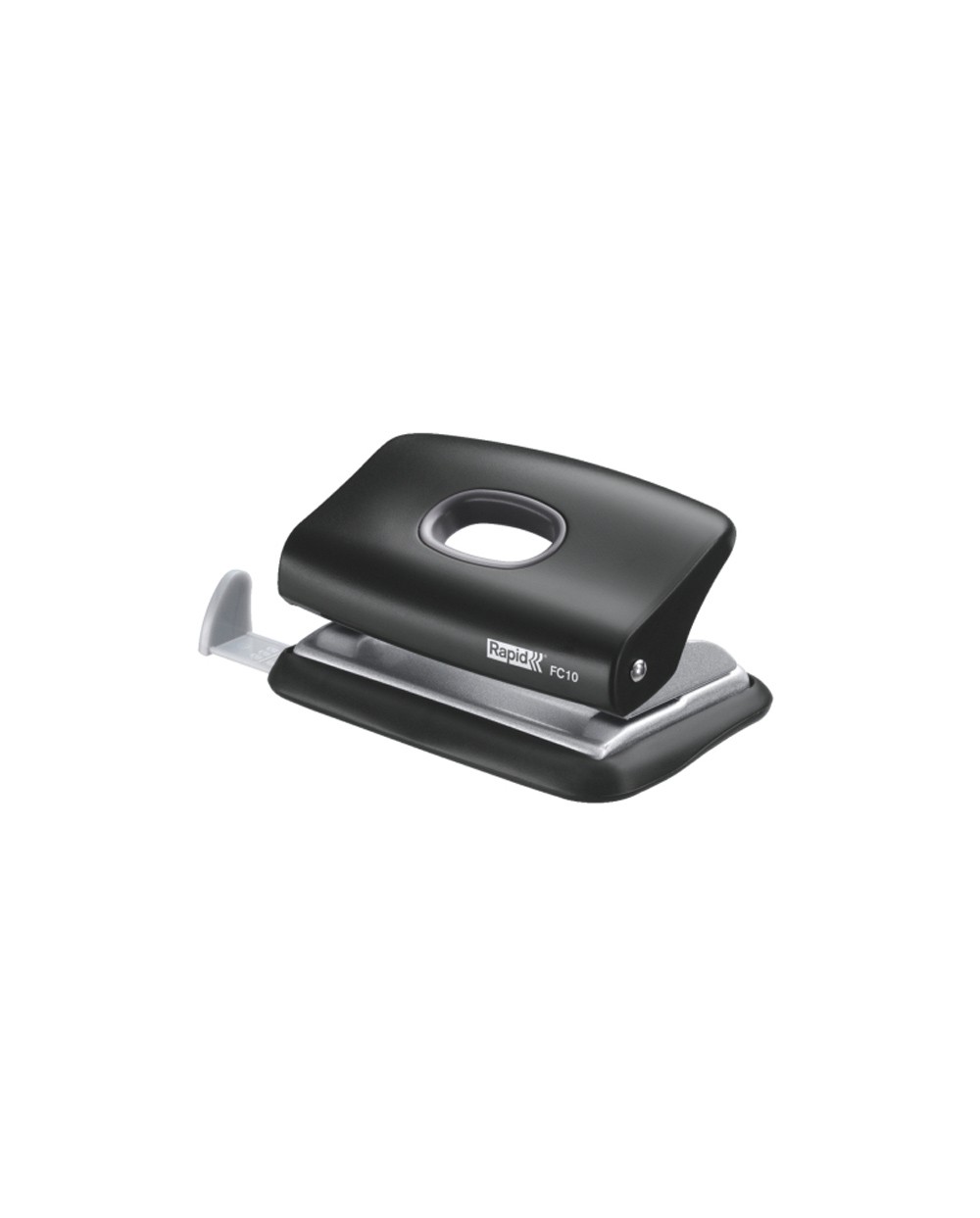 Taladrador rapid fc10 plastico color negro capacidad 10 hojas