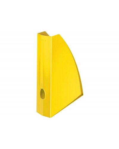 Revistero leitz wow poliestireno amarillo 75x312x258 mm