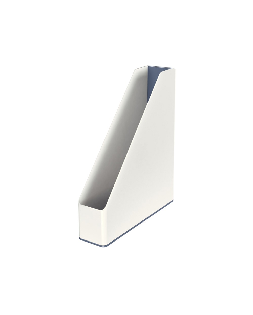 Revistero leitz wow dual poliestireno blanco gris 73x318x272 mm