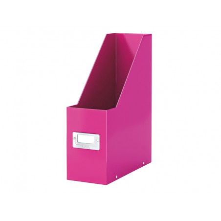 Revistero leitz clickstore carton plastificadora color fucsia 103x330x253 mm