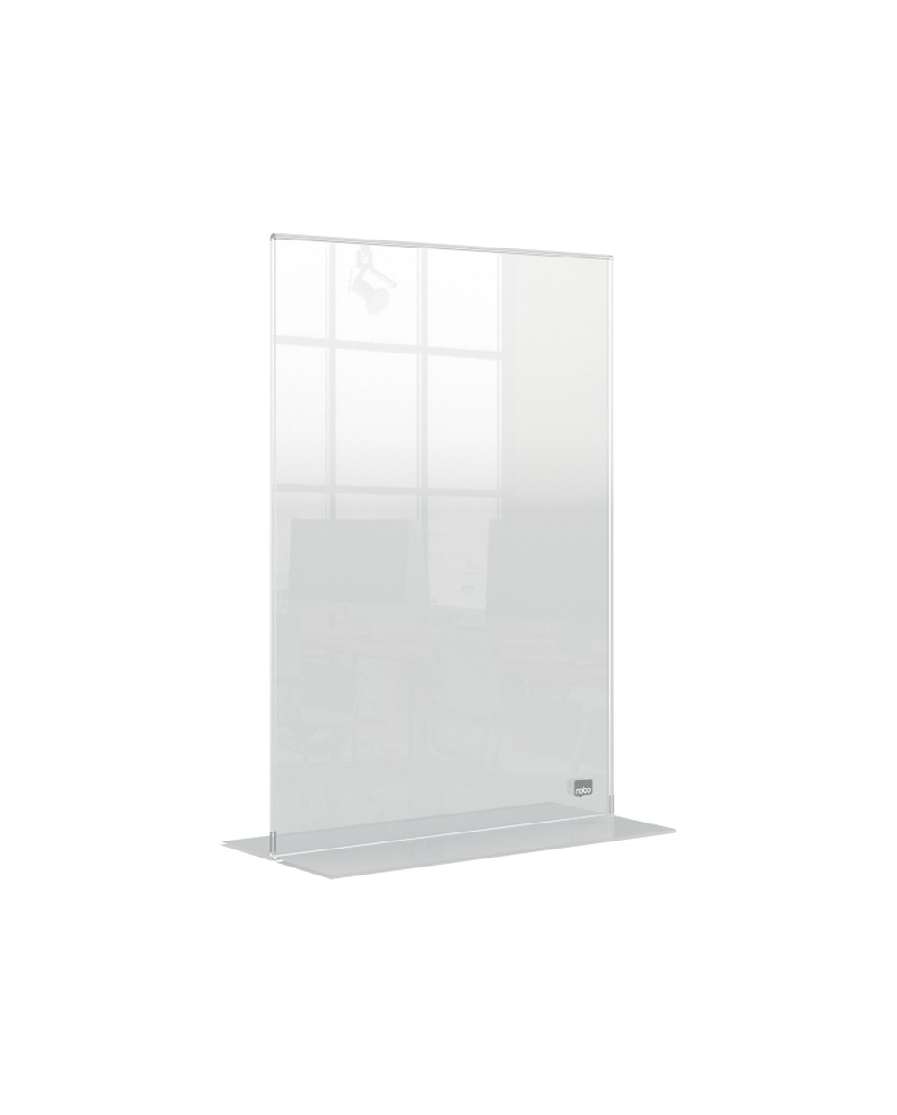 Portaposter nobo acrilico transparente sobremesa din a4