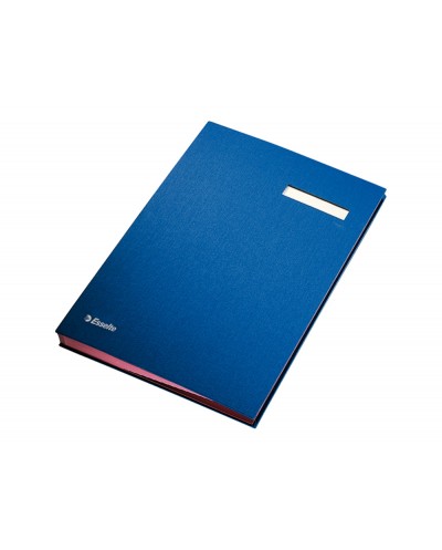 Portafirmas esselte con fuelle 20 departamentos color azul