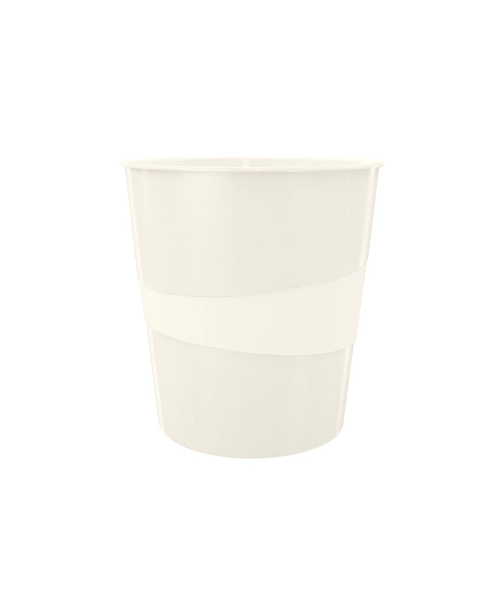 Papelera plastico leitz wow color blanco 15 litros